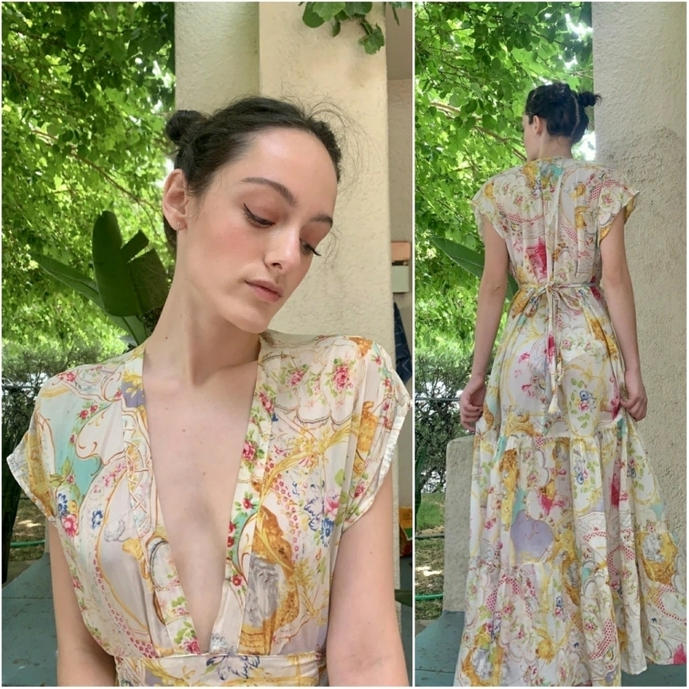 DAUGHTERS OF THE REVOLUTION // ltd ed plunge butterfly print maxi dress - Picture 12 of 16